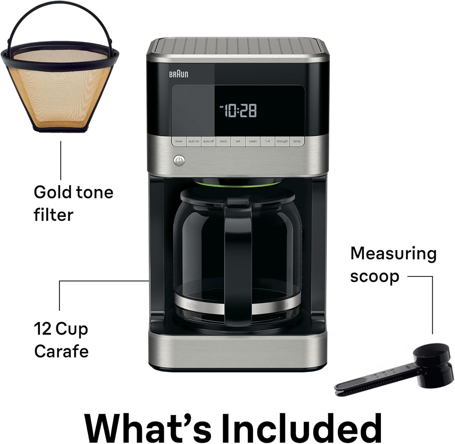 Braun BrewSense 12 Cup Drip Coffee Maker